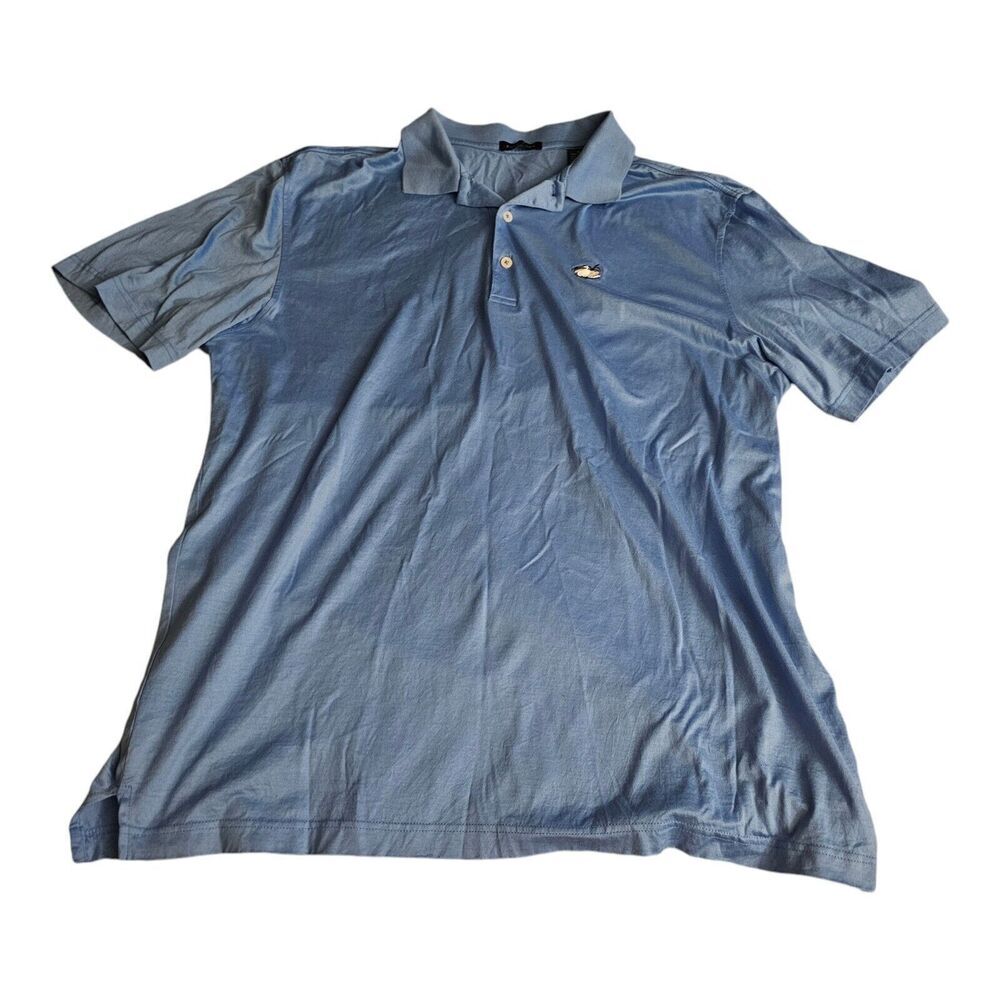 Full Turn Polo Shirt Mens XLarge Blue Golf Golfing Golfer Outdoor Adult